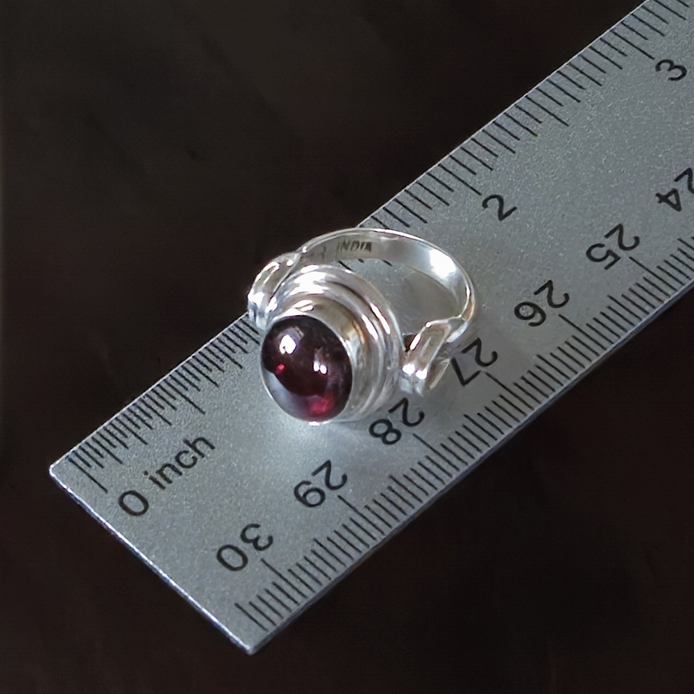 Nicky Butler 925 Sterling Silver Mozambique Garnet Designer Ring Size 6 Vintage - Picture 13 of 15